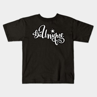 Hand Lettered Be Unique with Star Kids T-Shirt